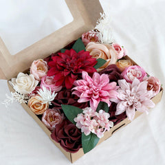 Simulation Flowers Boxed Birthday Proposal Gift Flower Box Diy Wedding Bridal Bouquet