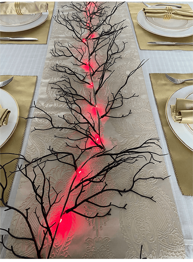 Simulated withered vine black holiday decoration