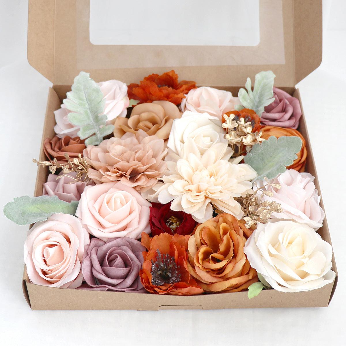 New Simulation Boxed Flowers Proposal Birthday Party Gift Flower Box Wedding Bride Bridesmaid