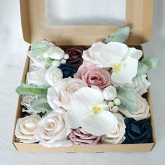 Simulation Flowers Boxed Flowers Mori Wedding Handmade Gift Box Flowers Diy Holiday Home