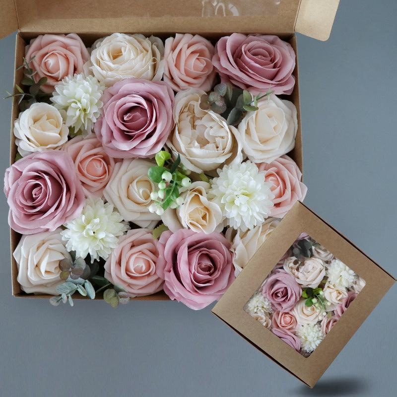 Simulation Flower Flower Box Birthday Valentine's Day Teacher's Day Gift Box Diy Home Flower Bouquet