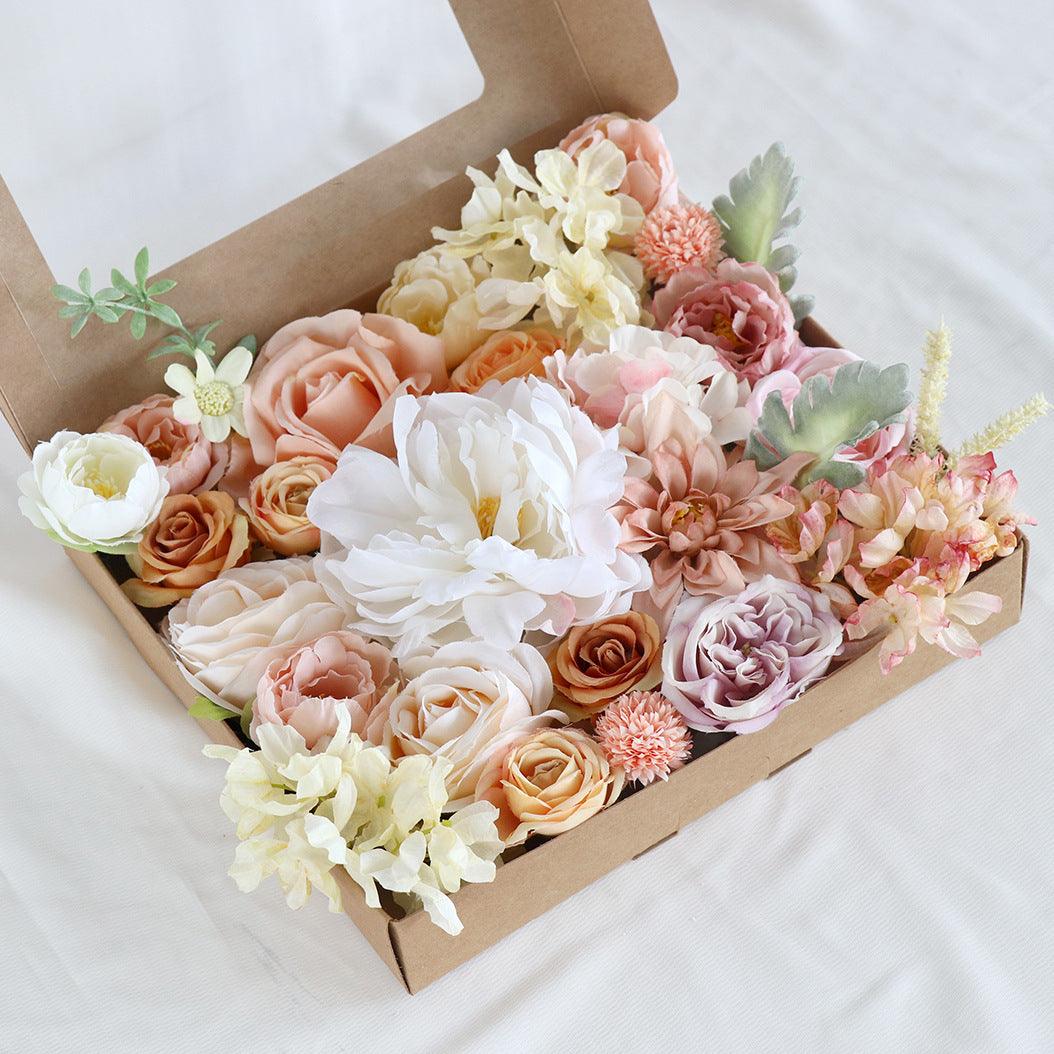 Simulation boxed flowers cross-border export wedding Diy bride hand bouquet holiday party gift flower box