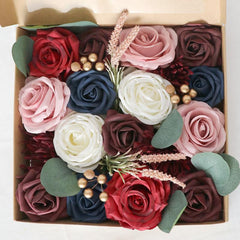 European Wedding Boxed Flowers Holiday Party Gifts Flower Boxes Simulation Flowers Diy Home Bouquet