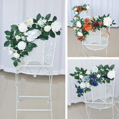 Simulated Huasen Series Outdoor Wedding Welcome Sign Corner Flower Chair Back Flower Decoration