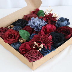 Simulation Boxed Flowers Wedding Anniversary Birthday Gift Flower Box Diy Home Decoration