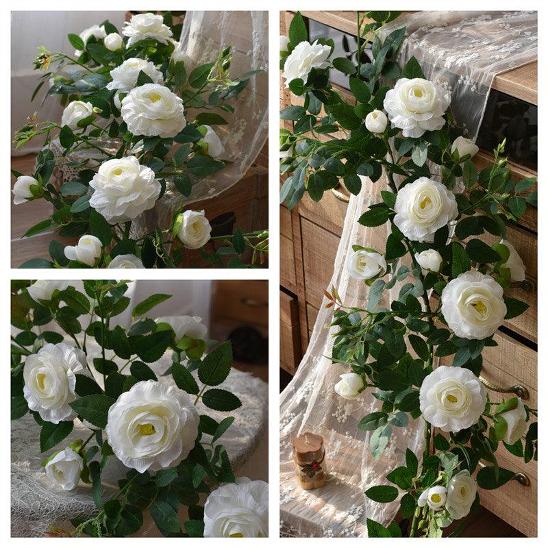 Simulated Peony Flower Vine Hotel Decoration