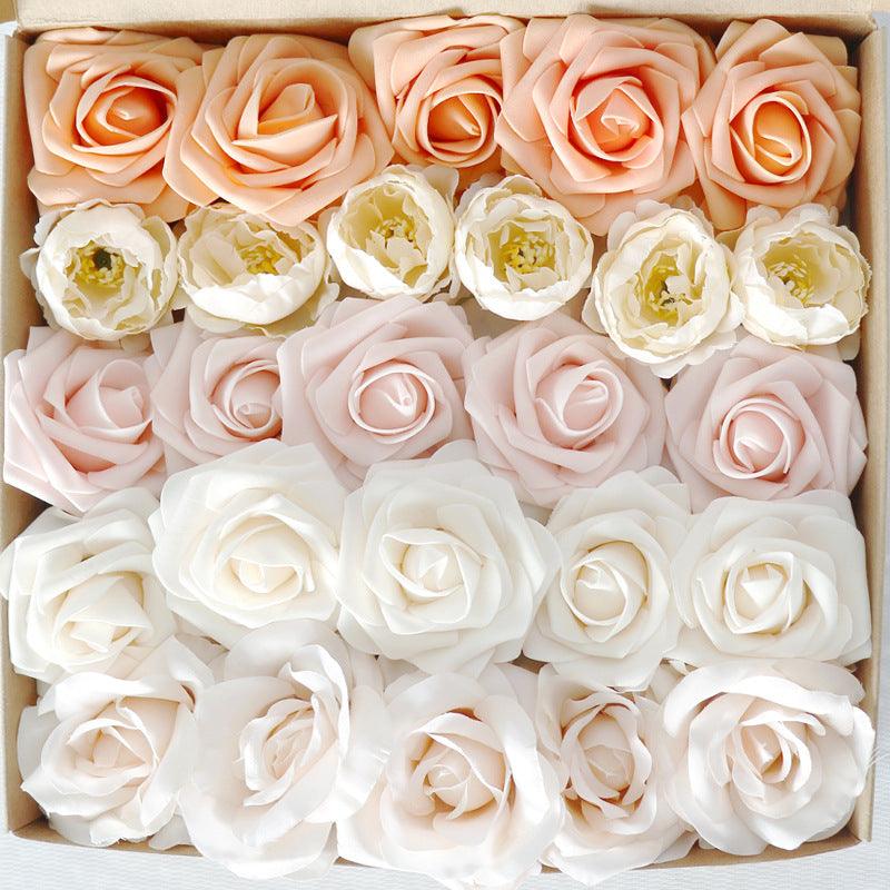 European wedding gift boxed flowers simulation rose box Valentine's Day birthday gift box flower wedding