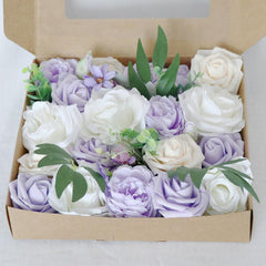 Simulation Flowers Boxed Flowers Valentine's Day Birthday Gift Flower Box Diy Wedding Bridal Bouquet