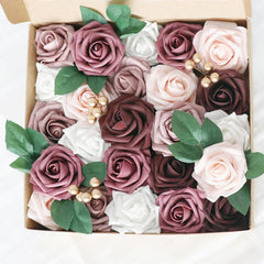 PE Rose Box Wedding Simulation Boxed Flowers Valentine's Day Birthday Gift Box Flowers Diy Home Flowers