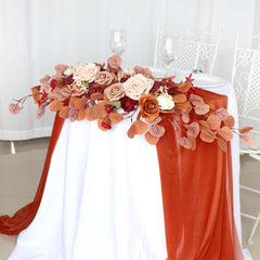 Autumn Rose Table Flower Wedding Decoration Simulation Flower Banquet Flower Art