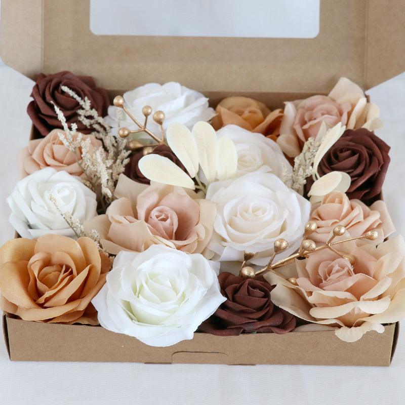 Roses in a Box Birthday Valentine's Day Gift Flower Box Diy Wedding Bridal