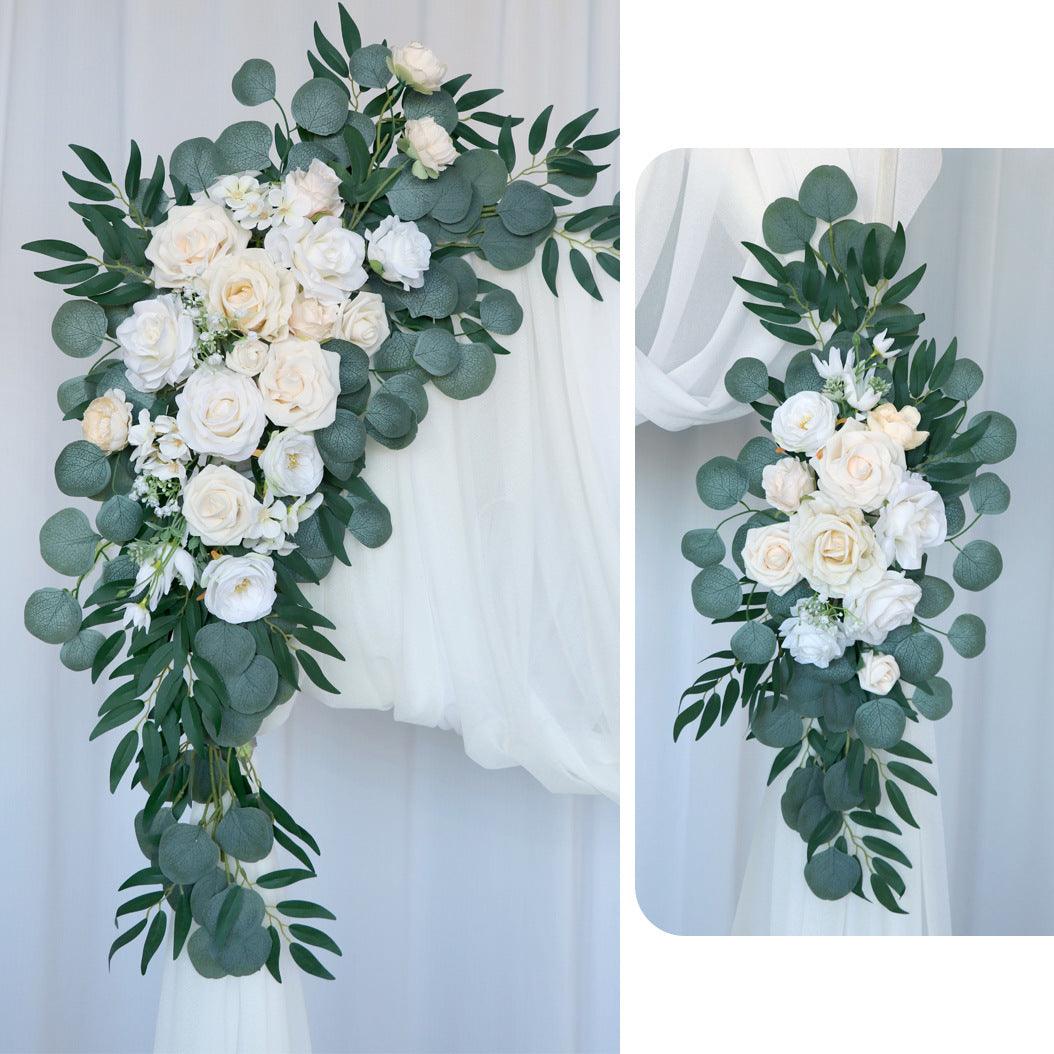 2023 new wedding arch flower decoration Mori outdoor wedding scene decoration