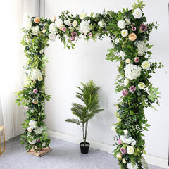 Simulated green plant guidance and arch wedding floral decoration