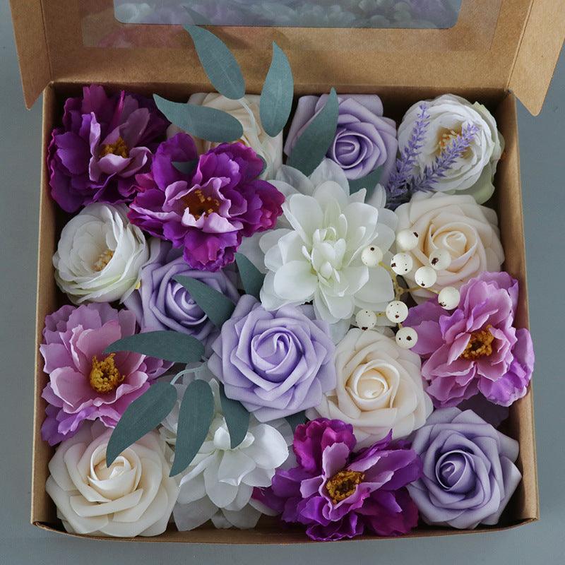 Simulation Flower Flower Box Valentine's Day Christmas Birthday Gift Box Wedding Bride Bridesmaid