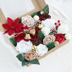 New Christmas Boxed Flowers Holiday Decoration Bouquet Christmas Tree Hanging Decoration