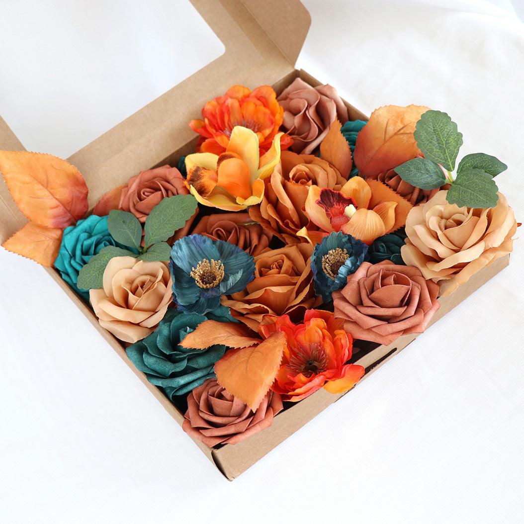 New Simulation Rose Boxed Flowers Valentine's Day Birthday Gift Flower Box Diy