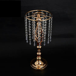 Wedding Decorative Flower Ware Iron Art Electroplated Tassel Crystal Roadmap