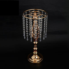 Wedding Decorative Flower Ware Iron Art Electroplated Tassel Crystal Roadmap