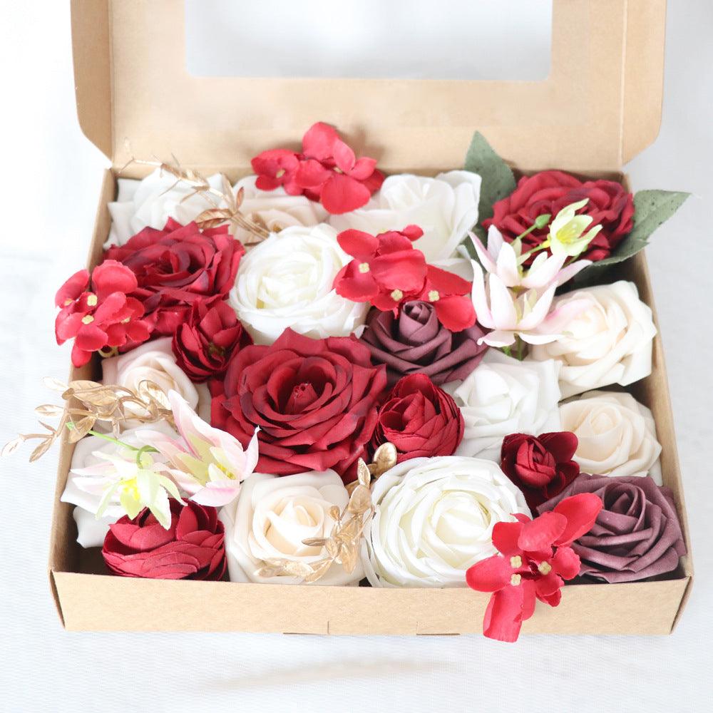 Simulation Flowers Boxed Flowers Valentine's Day Wedding Handmade Gifts Boxed Flowers Bridal