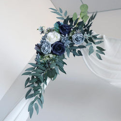 Mori wedding arch decoration corner flower stage background flower simulation wedding arrangement
