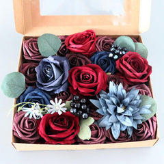 Simulation Flower Box Flower Valentine's Day Birthday Teacher's Day Gift Box Flower Wedding Accompanying Gift