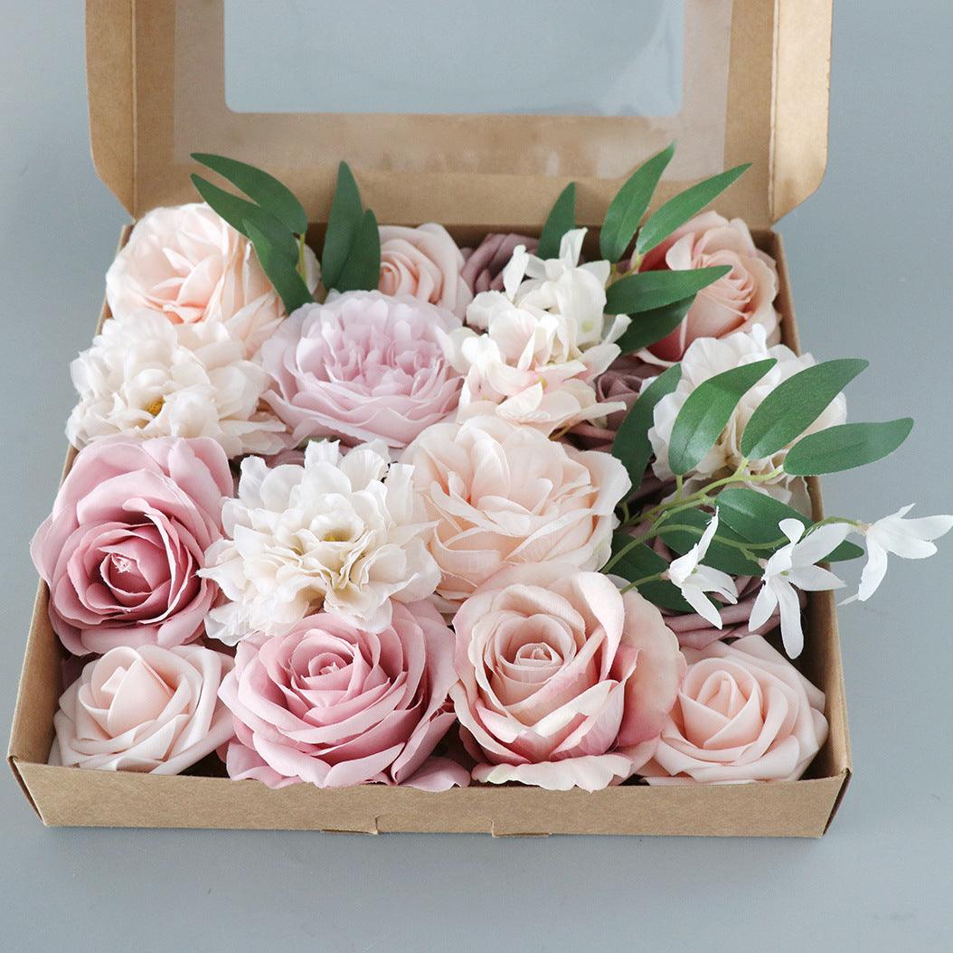 Diy bridal hand bouquet simulation flower flower box valentine's day mother's day gift