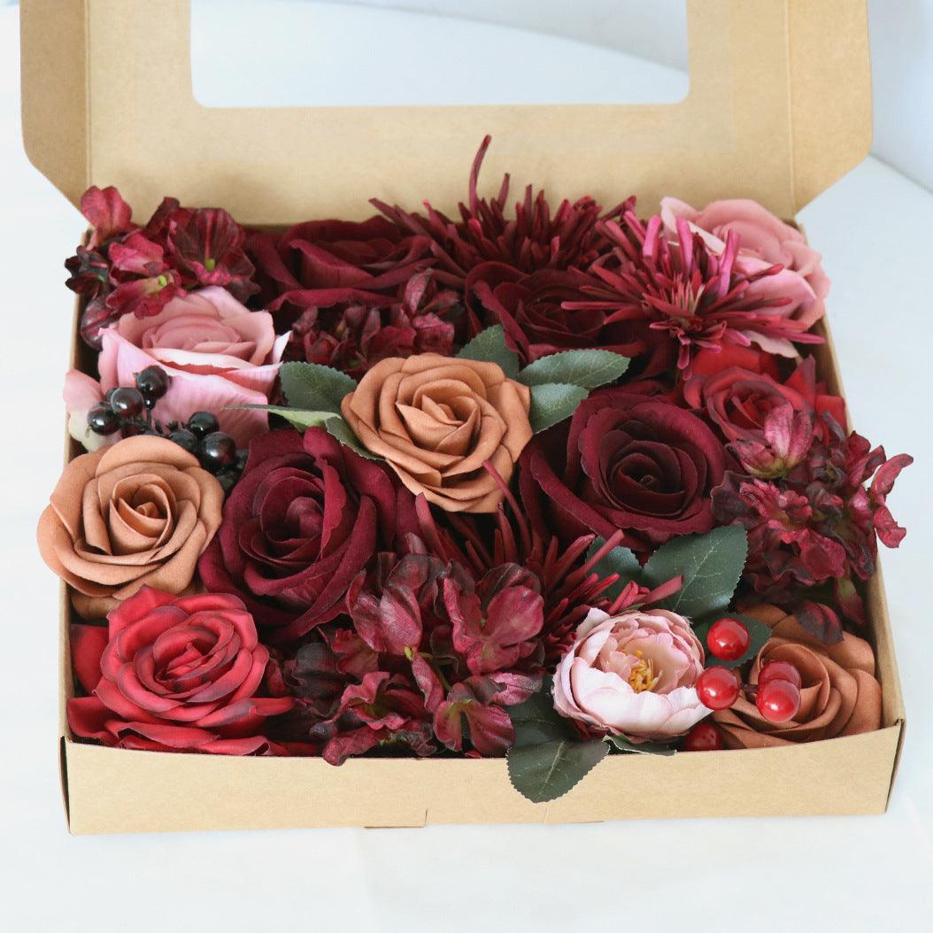 Simulation Boxed Flowers Proposal Birthday Party Gift Flower Box Bridal Bridesmaid Hand Bouquet