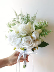 Bride's wedding bouquet handmade artificial flowers