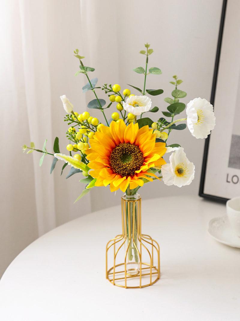 Premium Feeling Rose Bouquet High-end Simulation Floral Arrangement Dining Table Living Room