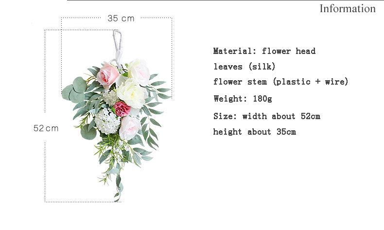 Simulated flower lintel decoration garland wedding decoration