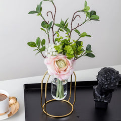 Simulated flower minimalist table decoration