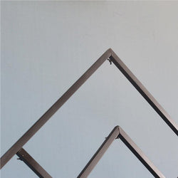 Gilded square wedding arch background frame