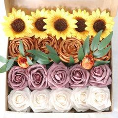 Simulation Flower Box Wedding Festivals Handmade Gift Box Flower Western Wedding Diy Bridal Clutch