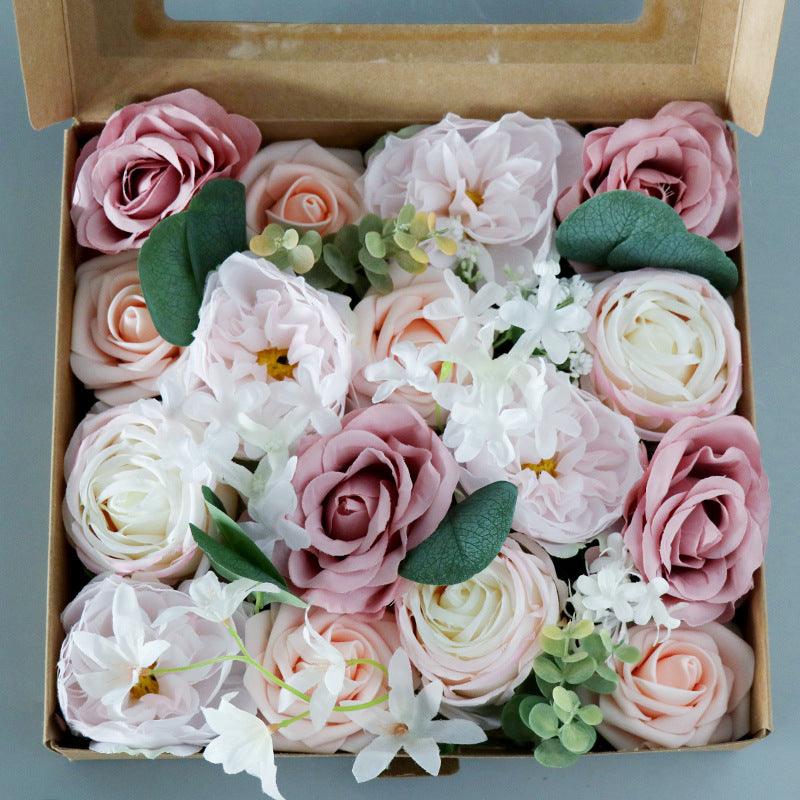 Simulation Flower Flower Box Valentine's Day Birthday Gift Box Wedding Decoration DIY Home Flower Bouquet