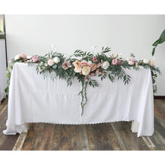 Wedding Bean Paste Powder Vine Stripe Table Flower Outdoor Wedding Decoration