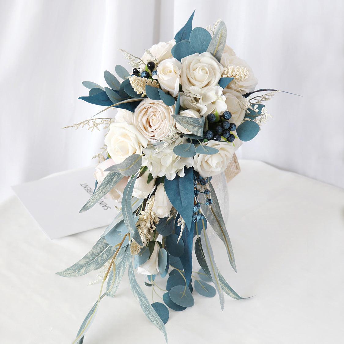 Simulated bridal drop-shaped bouquet/hemispherical bouquet/bridesmaid bouquet