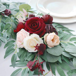 Wedding Strip Wine Red Champagne Table Flower Forest Outdoor Simulation Vine Decoration