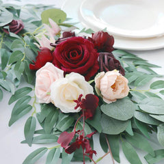 Wedding Strip Wine Red Champagne Table Flower Forest Outdoor Simulation Vine Decoration