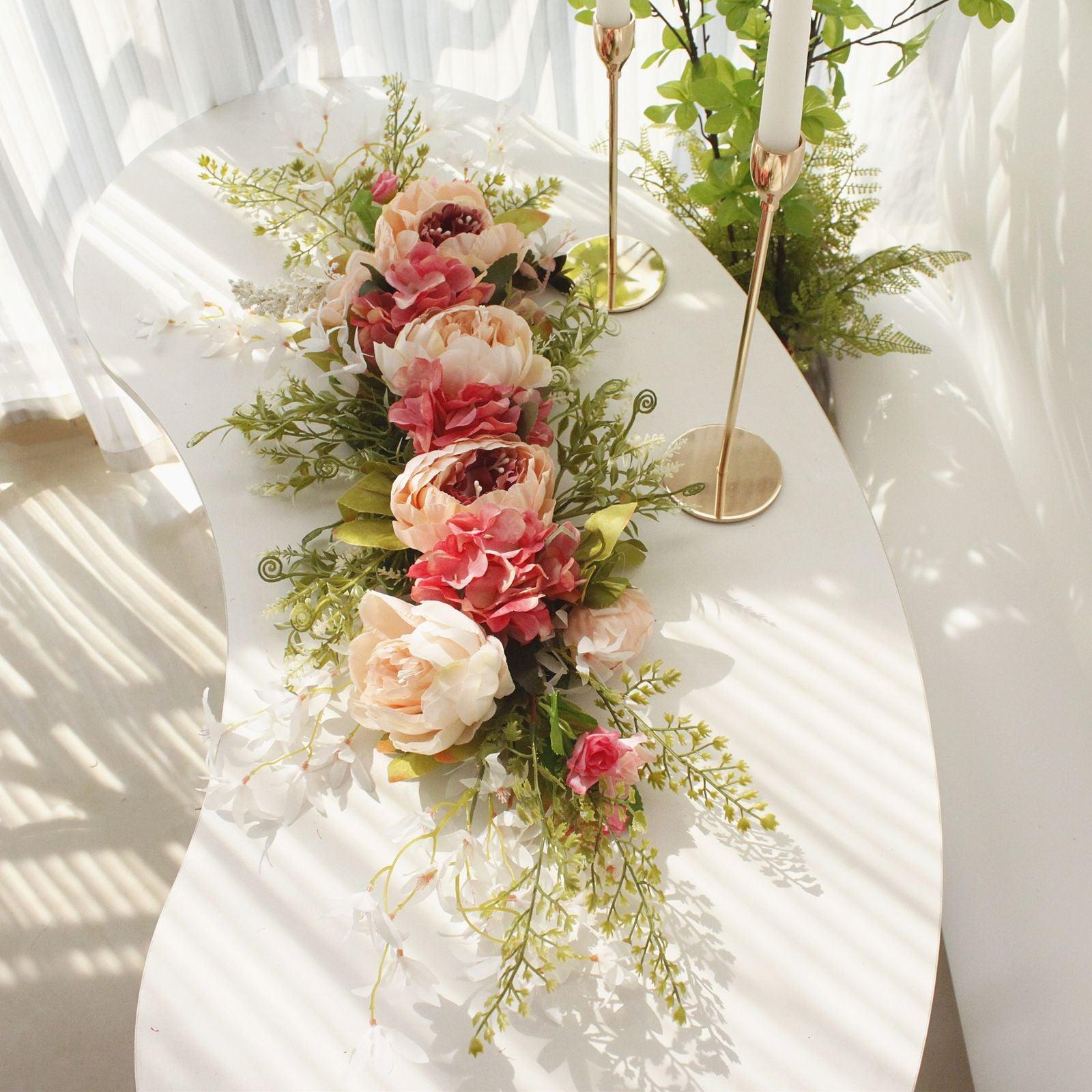 New simulated door lintel decoration table flowers