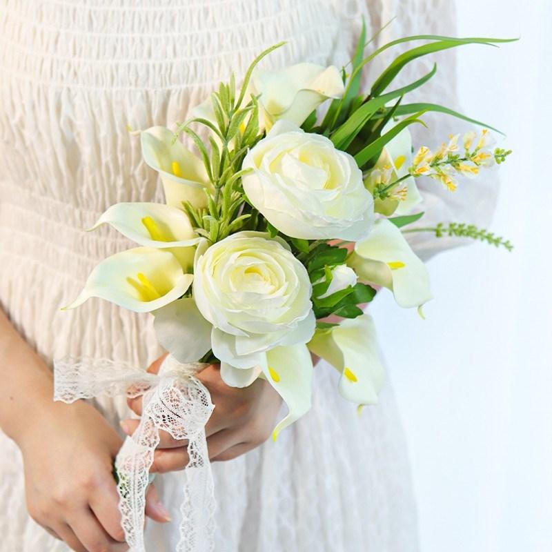 Simulation flowers wedding hand bouquet decoration wedding bouquet