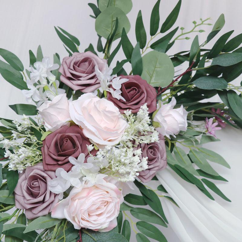 Rustic Wedding Arch Hanging Corner Floral Decor