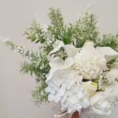 Bride's wedding bouquet handmade artificial flowers