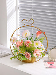 Flower basket simulation flower living room decoration