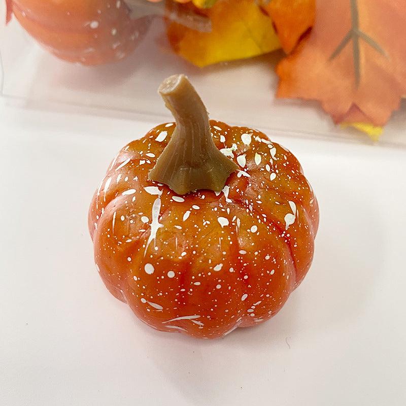 Simulated pumpkin maple leaf berry set box dining table decoration