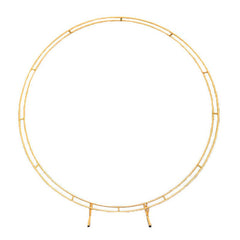 Gold plated iron circular arch background wedding props