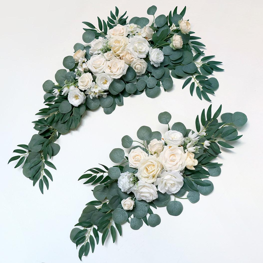 2023 new wedding arch flower decoration Mori outdoor wedding scene decoration