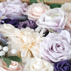 Simulation Flowers Boxed Flowers New Knot Birthday Wedding Accompaniment Gift Box Flowers Diy