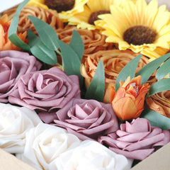 Simulation Flower Box Wedding Festivals Handmade Gift Box Flower Western Wedding Diy Bridal Clutch