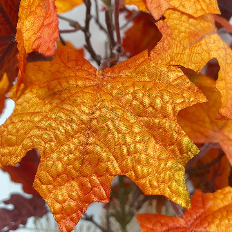 Simulated Maple Leaf Stake Halloween Interior Decoration