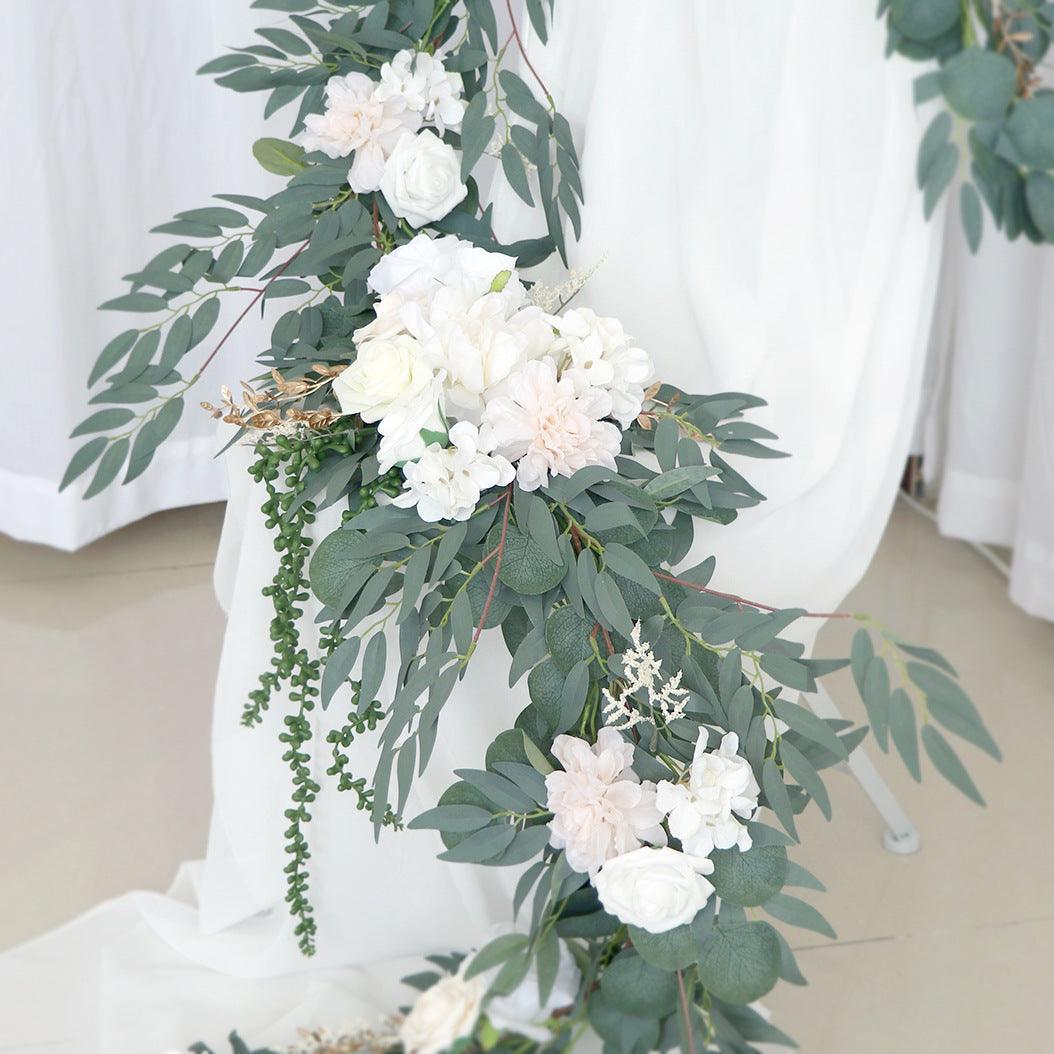 Simulated Vine Table Flower Forest Series Champagne White Outdoor Wedding Arch Flower